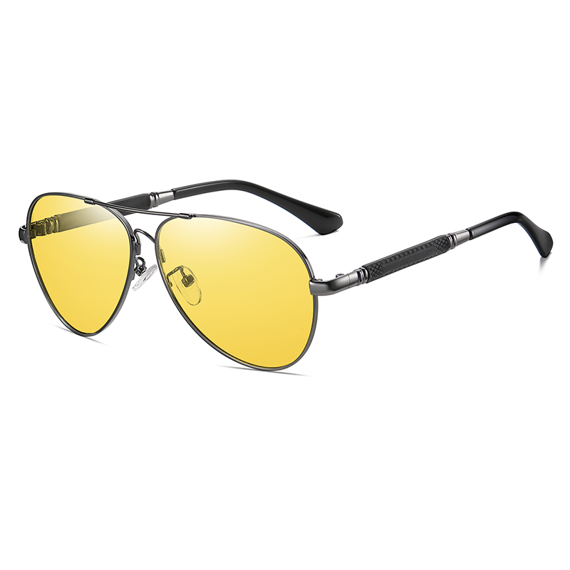 Metal Frame Lightweight Polarized Lens UV400 Men Sunglasses
