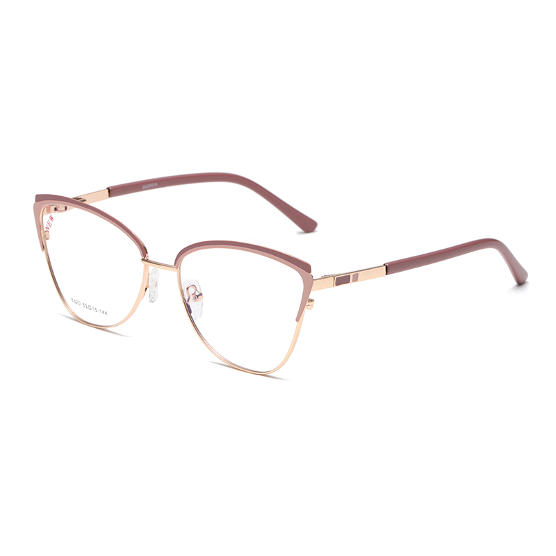 Fashion Cat Eye Metal Frame Women Prescription Glasses
