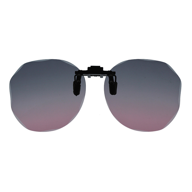 Polarized Diamond Cut Edge UV400 Clip-On Sunglasses