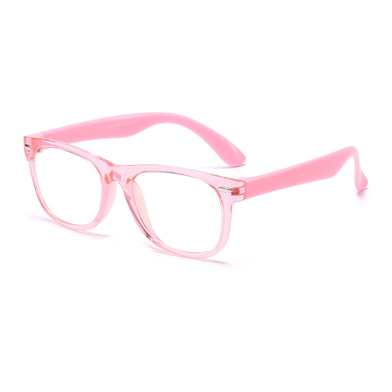 Fashion TR90 Square Kids Blue Light Blocking Glasses