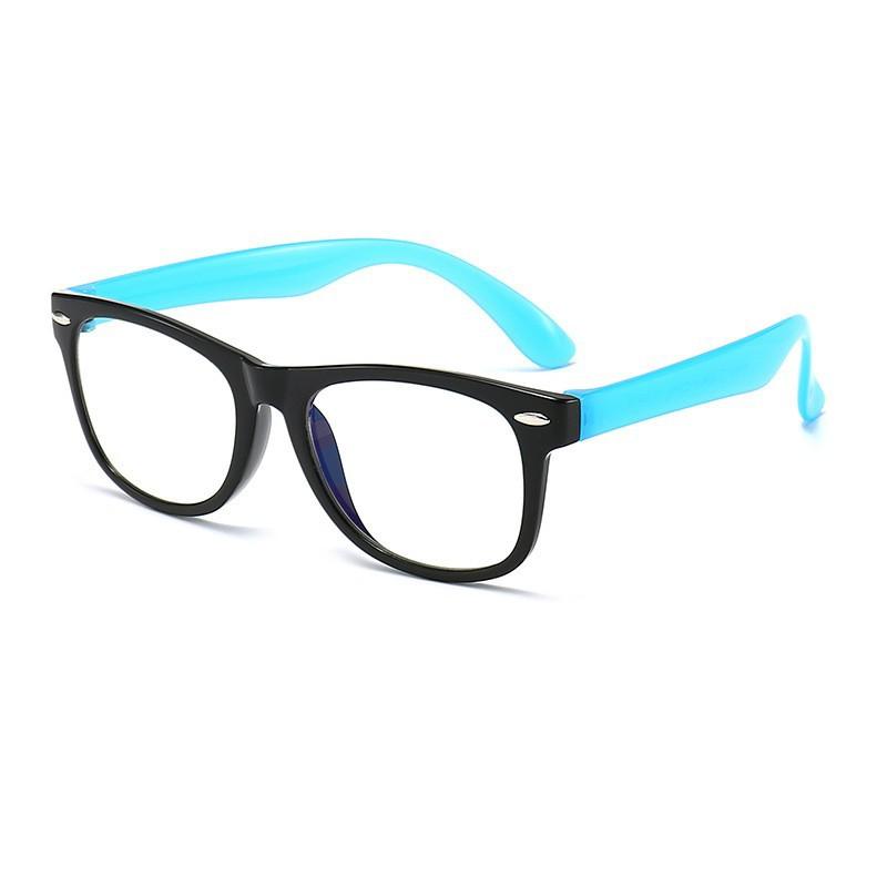 Fashion TR90 Square Kids Blue Light Blocking Glasses